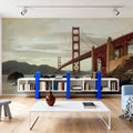 Golden Gate Morning Mural Wallpaper - room preview 03