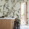 Bird Harmony, Cream Mural Wallpaper - room preview 03