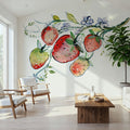 Summer Strawberries Mural Wallpaper - room preview 03