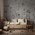 Spring Valley Grey Mural Wallpaper - room preview 03