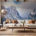Yosemite Winter Mural Wallpaper - room preview 03