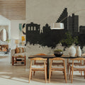 Montpellier Skyline Concrete Mural Wallpaper - room preview 03