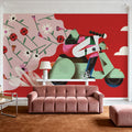 Motorcycle Blossom Mural Wallpaper - room preview 03
