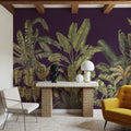 Madagascar Foliage, Plum Mural Wallpaper - room preview 03