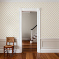 Medallion Trellis, Sunflower Mural Wallpaper - room preview 03