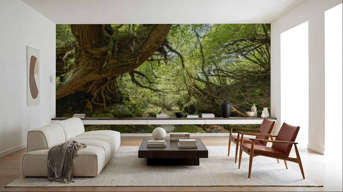 Shiratani Unsuikyo Valley Stream Mural Wallpaper - room preview 03