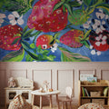 Juicy Strawberries Mural Wallpaper - room preview 03