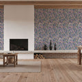 Floral Blossom Viola Mural Wallpaper - room preview 03