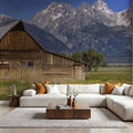 Mountain Homestead Blue Mural Wallpaper - room preview 03