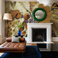 Etruscan Vase with Flowers Mural Wallpaper - Red Tone - room preview 03