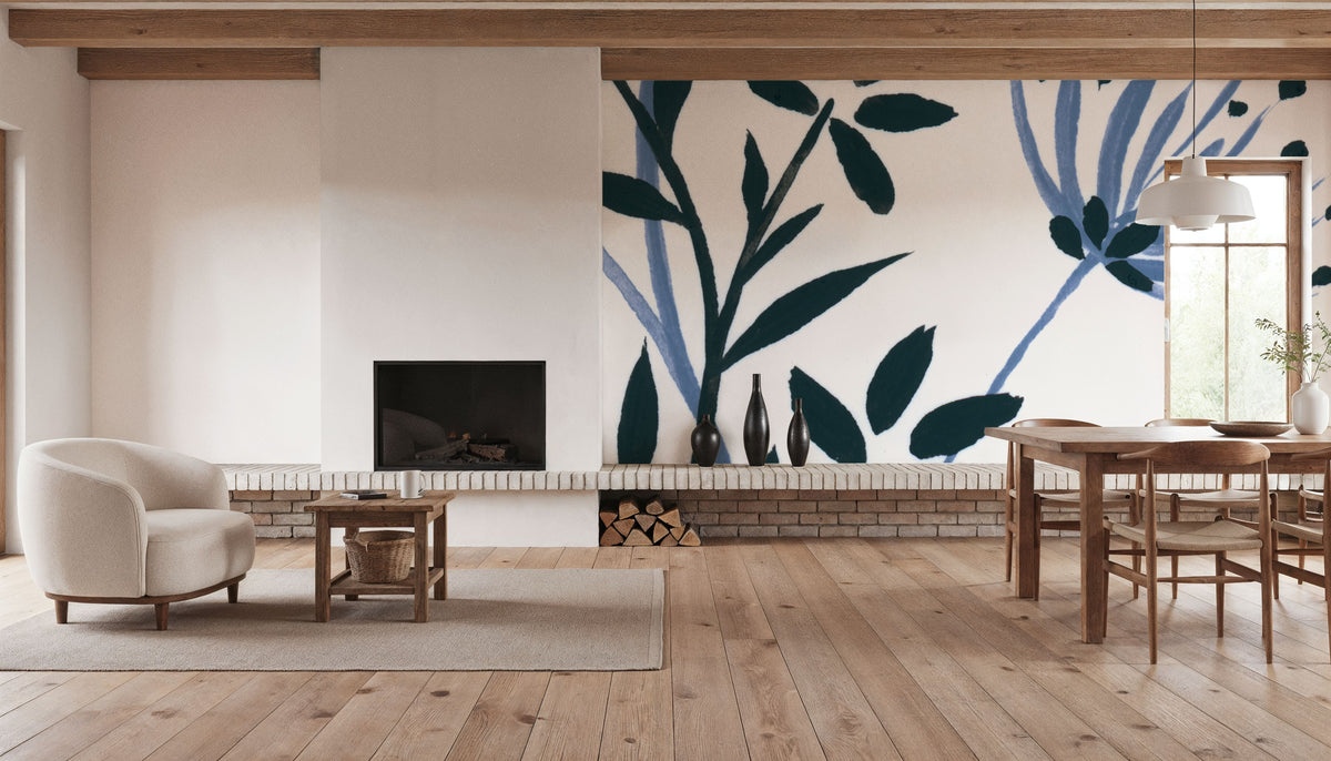 French Country Botanicals II Mural Wallpaper - room preview 03