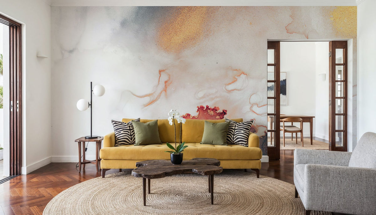 Underwater Mountain Mural Wallpaper - room preview 03