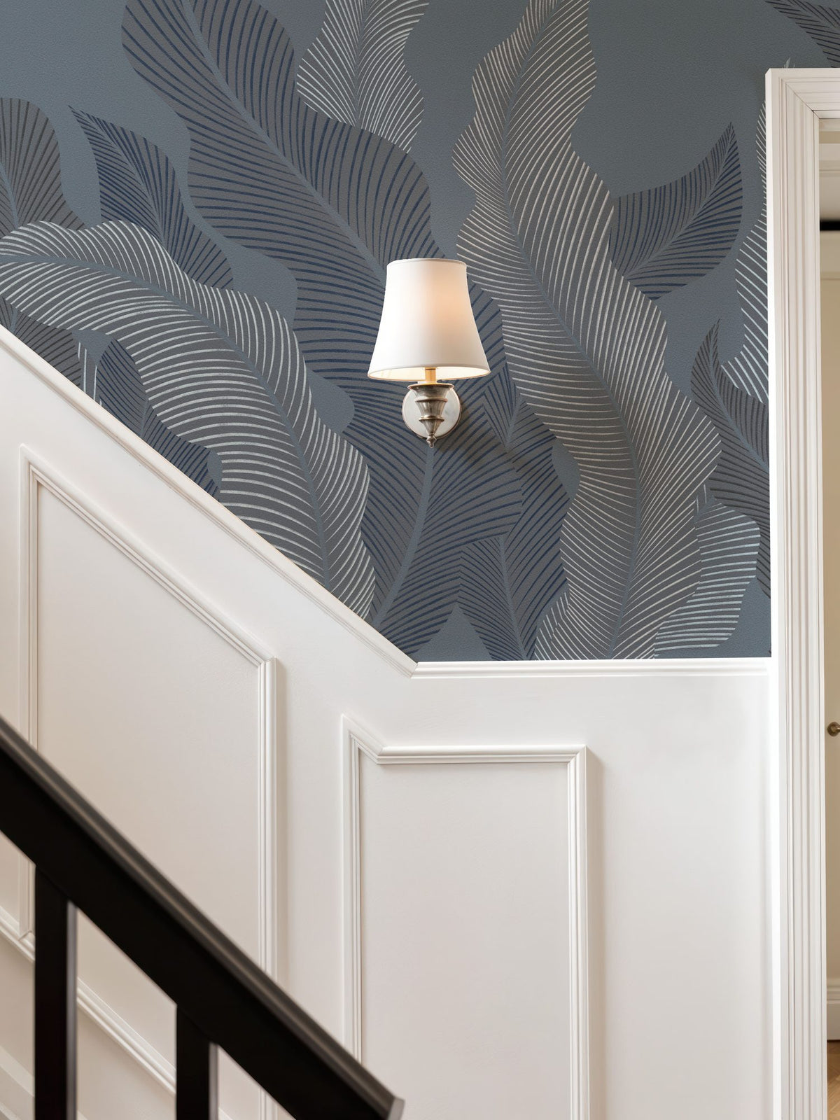 Foliage Flow, Cloudy Sky Mural Wallpaper - room preview 03