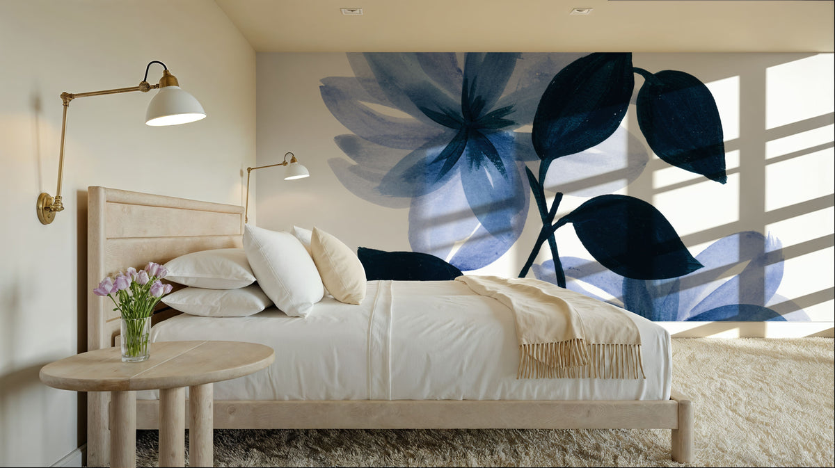 Midnight Blossoms II Mural Wallpaper - room preview 03
