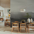 Foggy Bridge Silhouette Mural Wallpaper - room preview 03