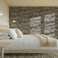 Fruit Tree Bower, Blue on Mauve Mural Wallpaper - room preview 03