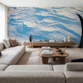 Sunlit Snow Drift Mural Wallpaper - room preview 03