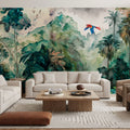 Parrot Grove Mural Wallpaper - room preview 03