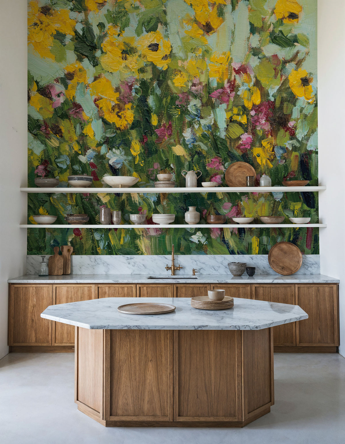 Sunlit Sunflowers Mural Wallpaper - room preview 03