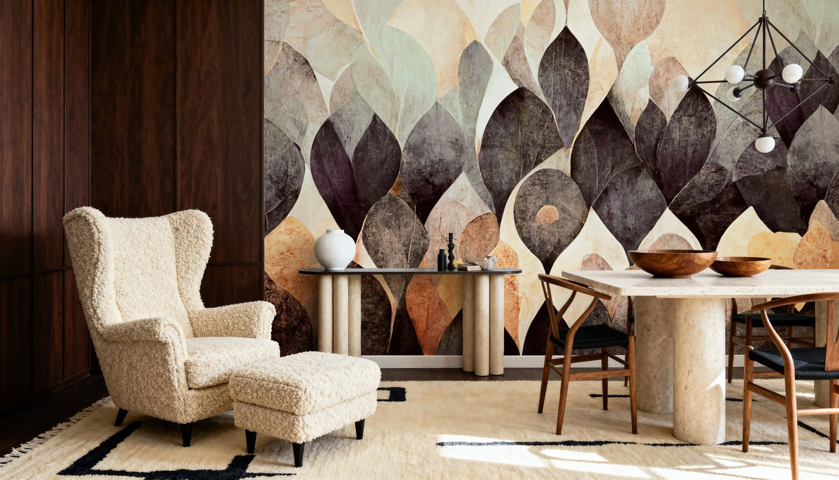 Dry Leaves, Earth Mural Wallpaper - room preview 03
