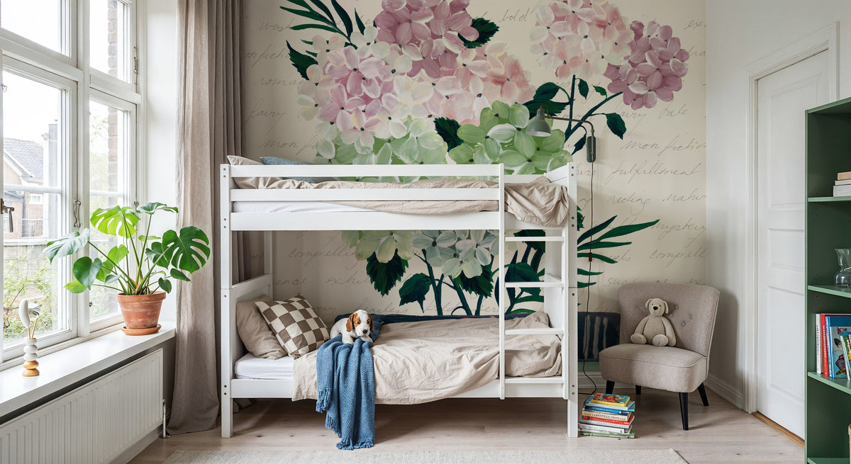 Blooming Books II Mural Wallpaper - room preview 03