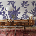 Parrots Jungle, Blue Mural Wallpaper - room preview 03