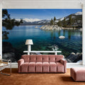 Crystal Alpine Lake Mural Wallpaper - room preview 03