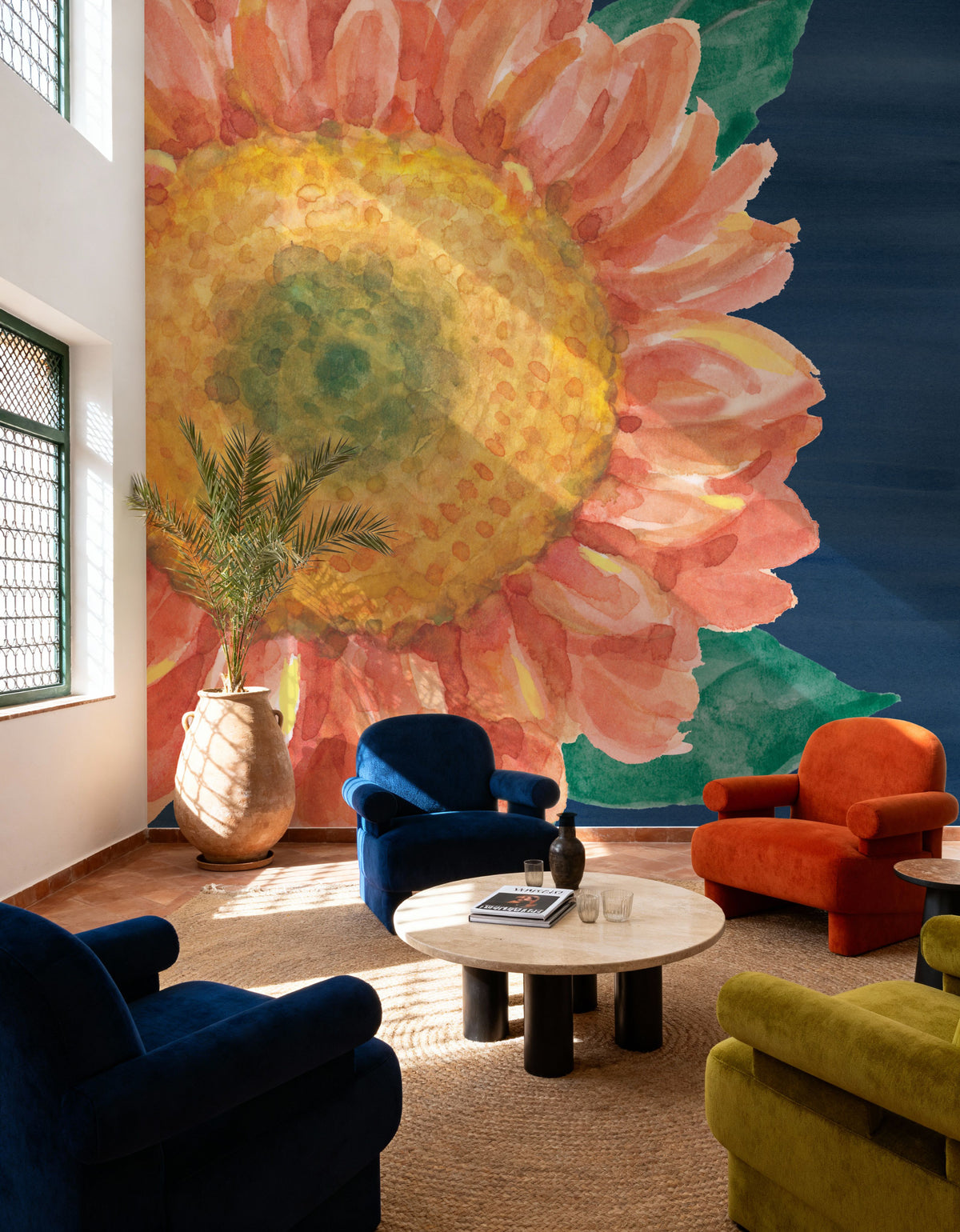 Floral Drama VIII Mural Wallpaper - room preview 03