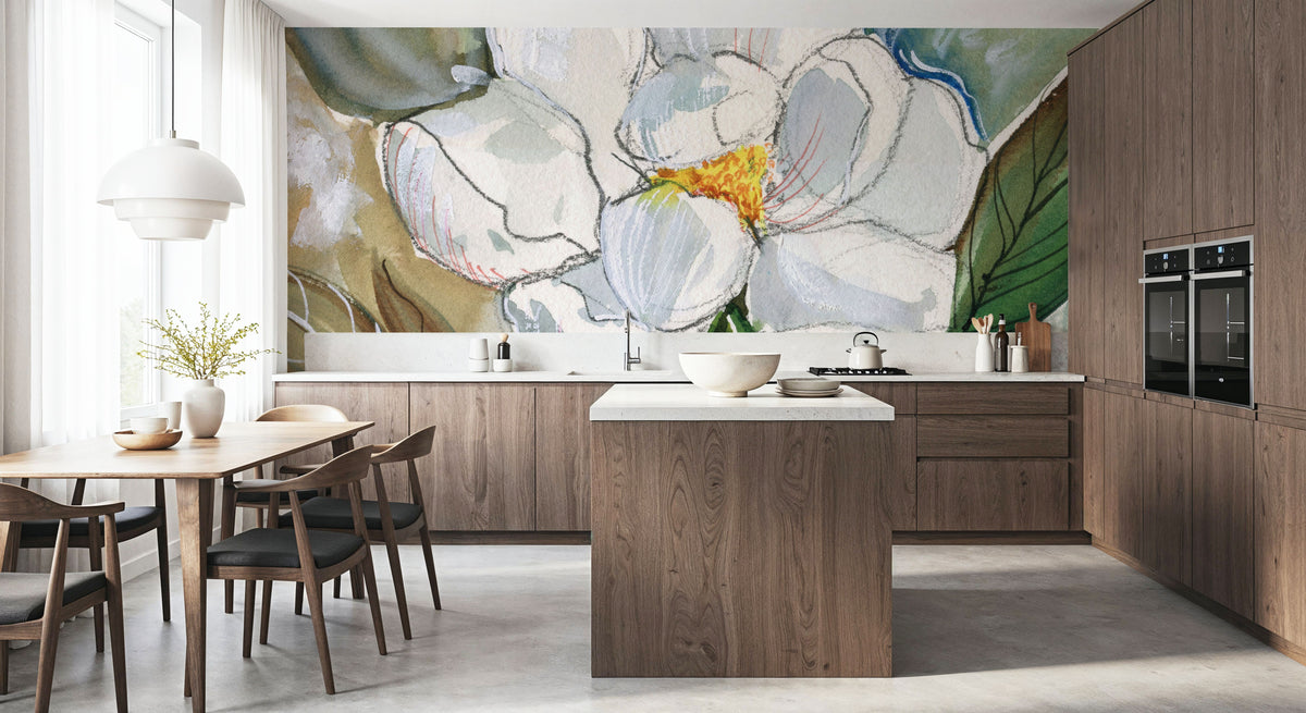 Graceful Peony Mural Wallpaper - room preview 03