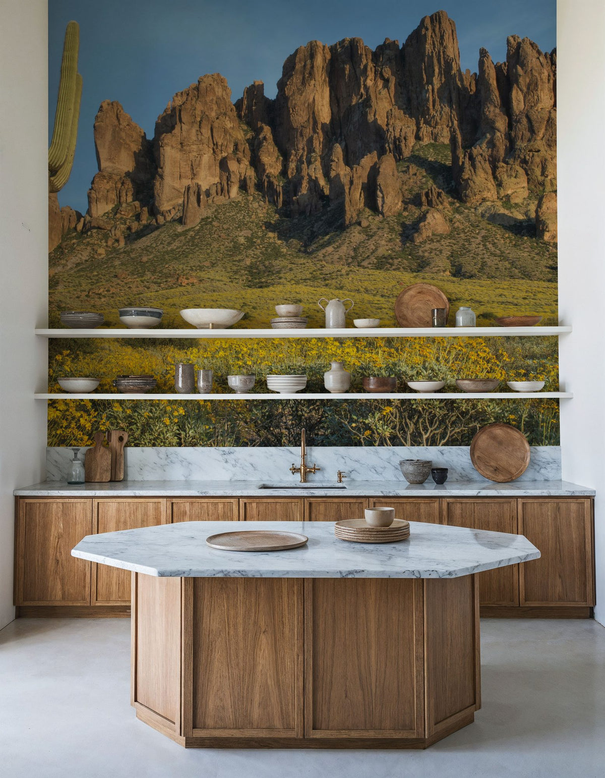 Superstition Mountains Mural Wallpaper - room preview 03