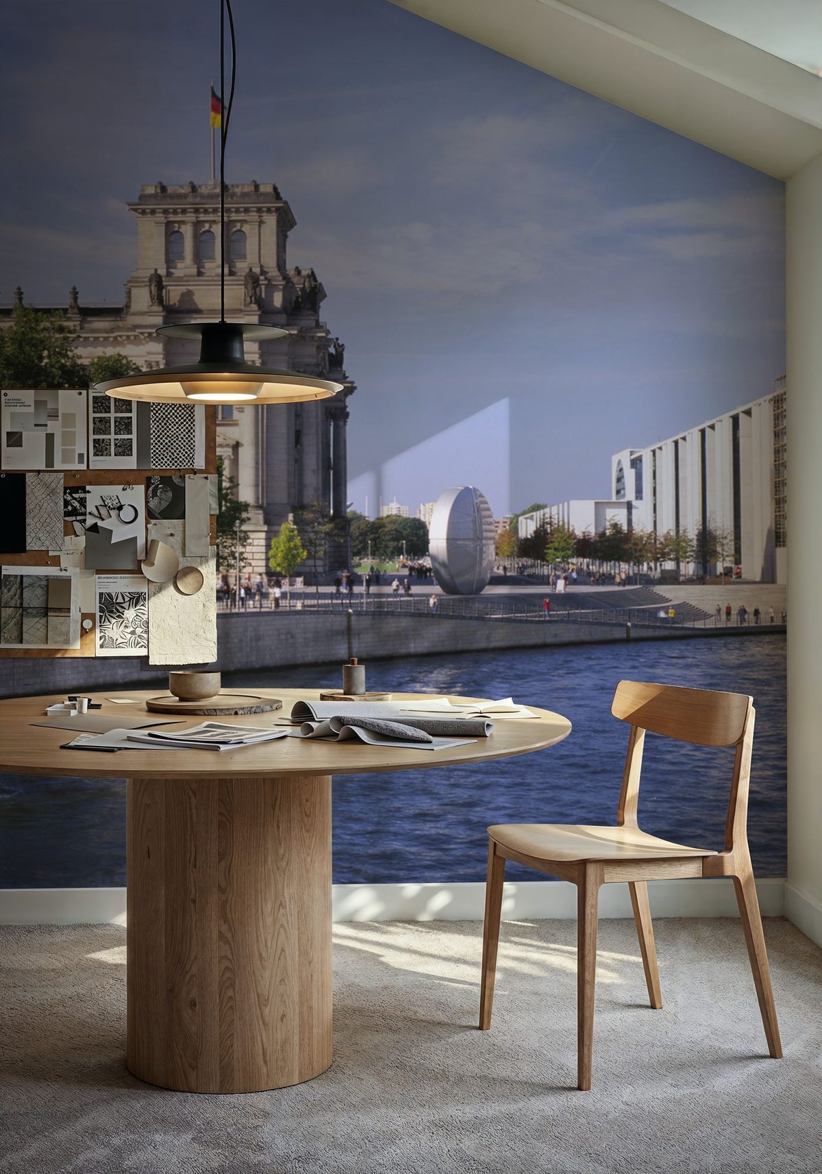 Berlin Riverscape Mural Wallpaper - room preview 03