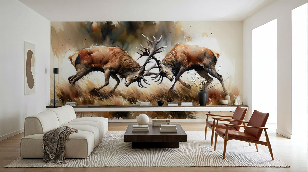 Battle of the Forest Mural Wallpaper - room preview 03