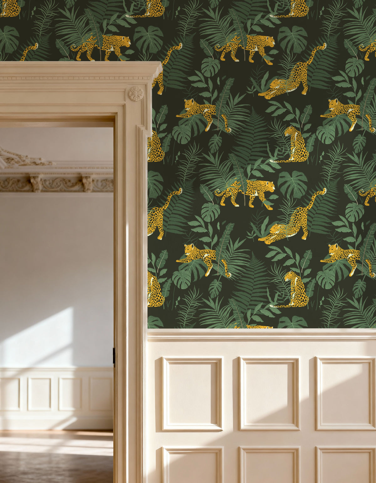 Leopard Stretch Mural Wallpaper - room preview 03