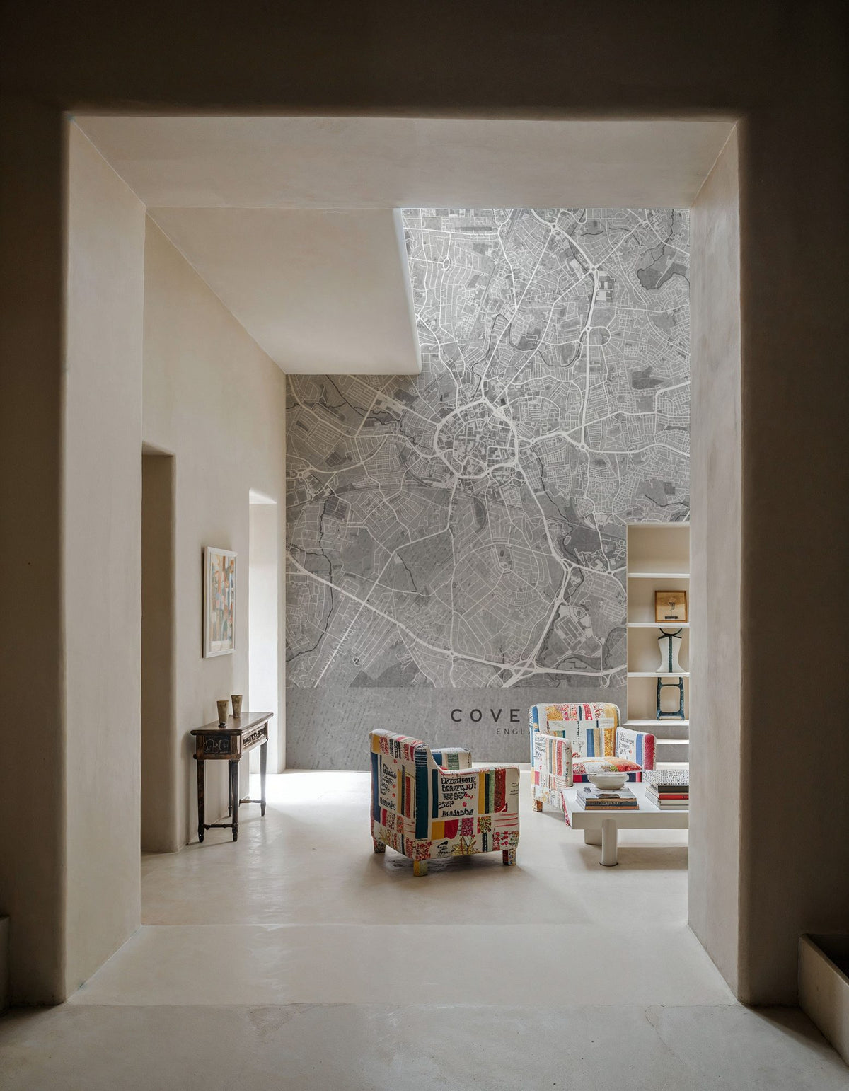 Coventry Grey Mural Wallpaper - room preview 03