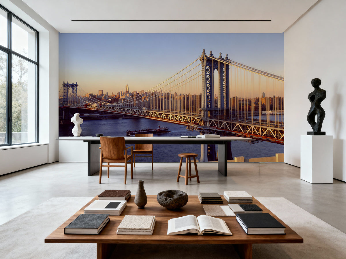 Golden Gateway Bridge Mural Wallpaper - room preview 03