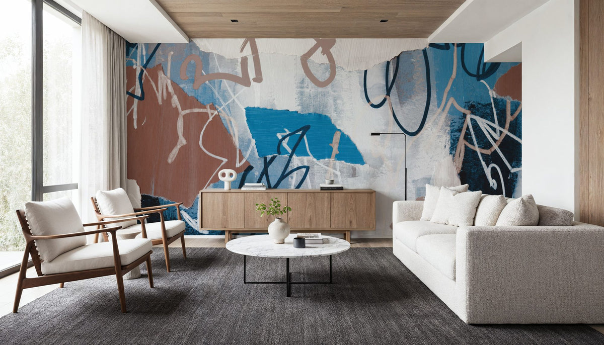 Musical Notes Mural Wallpaper - room preview 03
