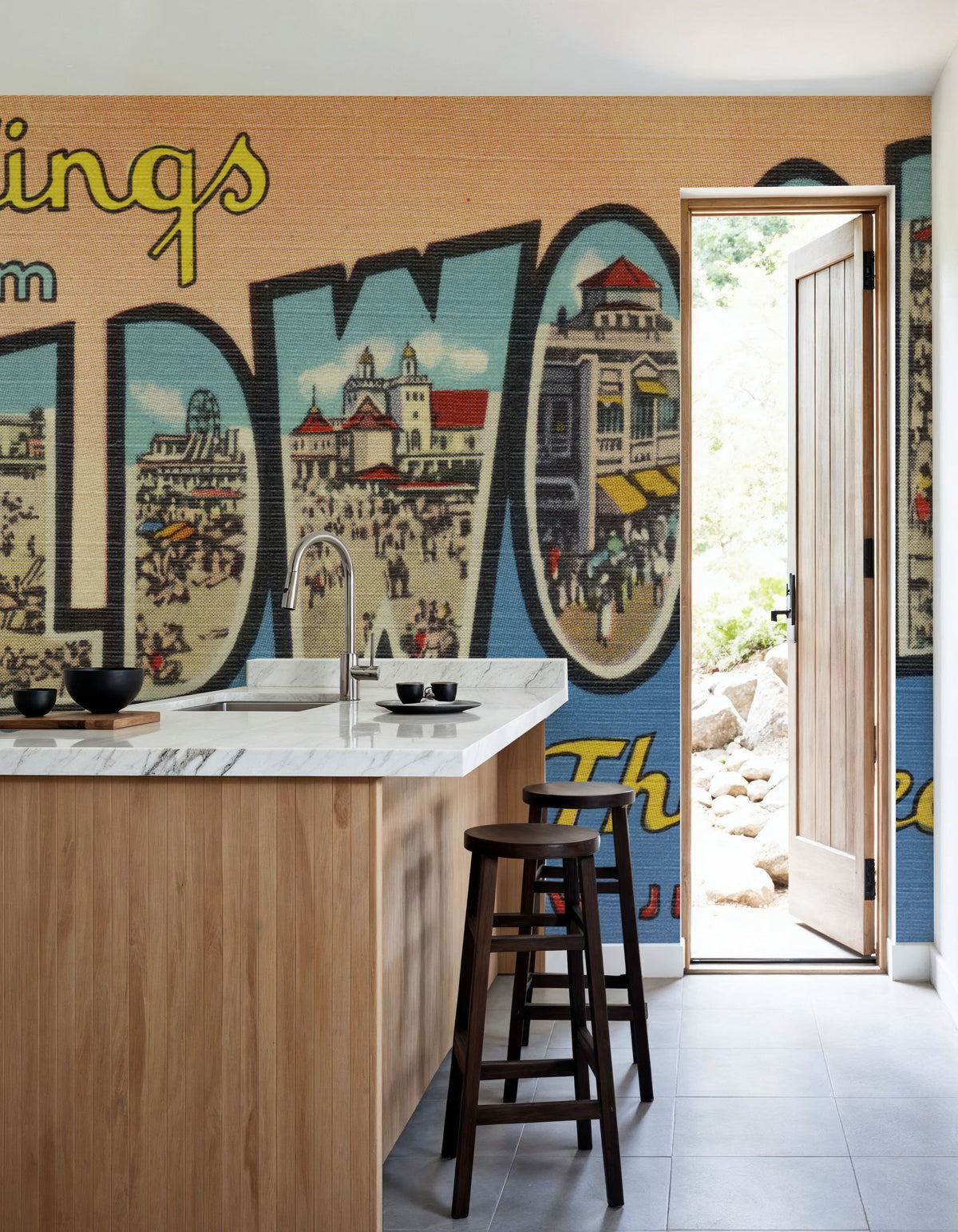 Greetings From Wildwood Mural Wallpaper - room preview 03