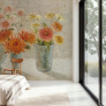 Dahlias in Vases Mural Wallpaper - room preview 03