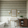 Green Stripes Mural Wallpaper - room preview 03