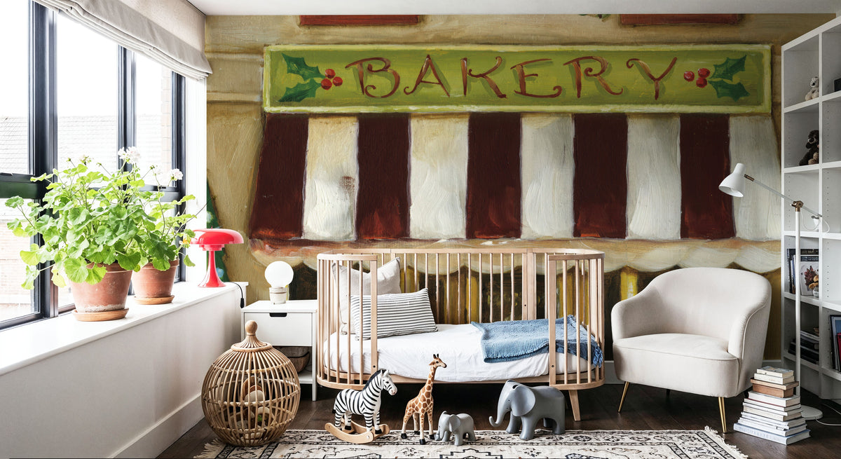 Winter Teddy Bears III Mural Wallpaper - room preview 03