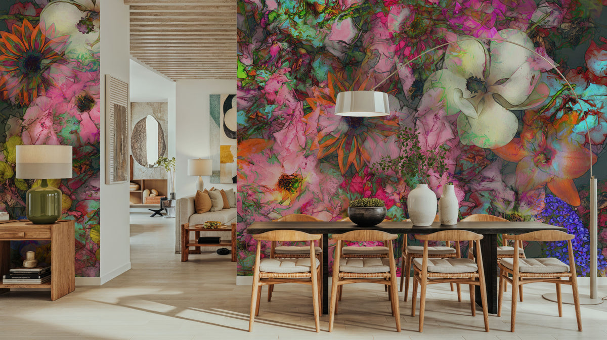 Rose Entanglement Mural Wallpaper - room preview 03