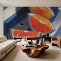 Three Citrus Slices Mural Wallpaper - room preview 03