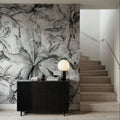 Orchids Sketch Mural Wallpaper - Neutral Tone - room preview 03