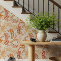 Harvest Sprig Brown Mural Wallpaper - room preview 03