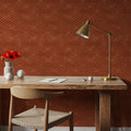 Woodland Waves Brown Mural Wallpaper - room preview 03