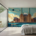 Travel Battersea Mural Wallpaper - room preview 03