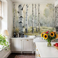 Spring Birch Mural Wallpaper - room preview 03