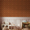 Autumn Buds Brown Mural Wallpaper - room preview 03
