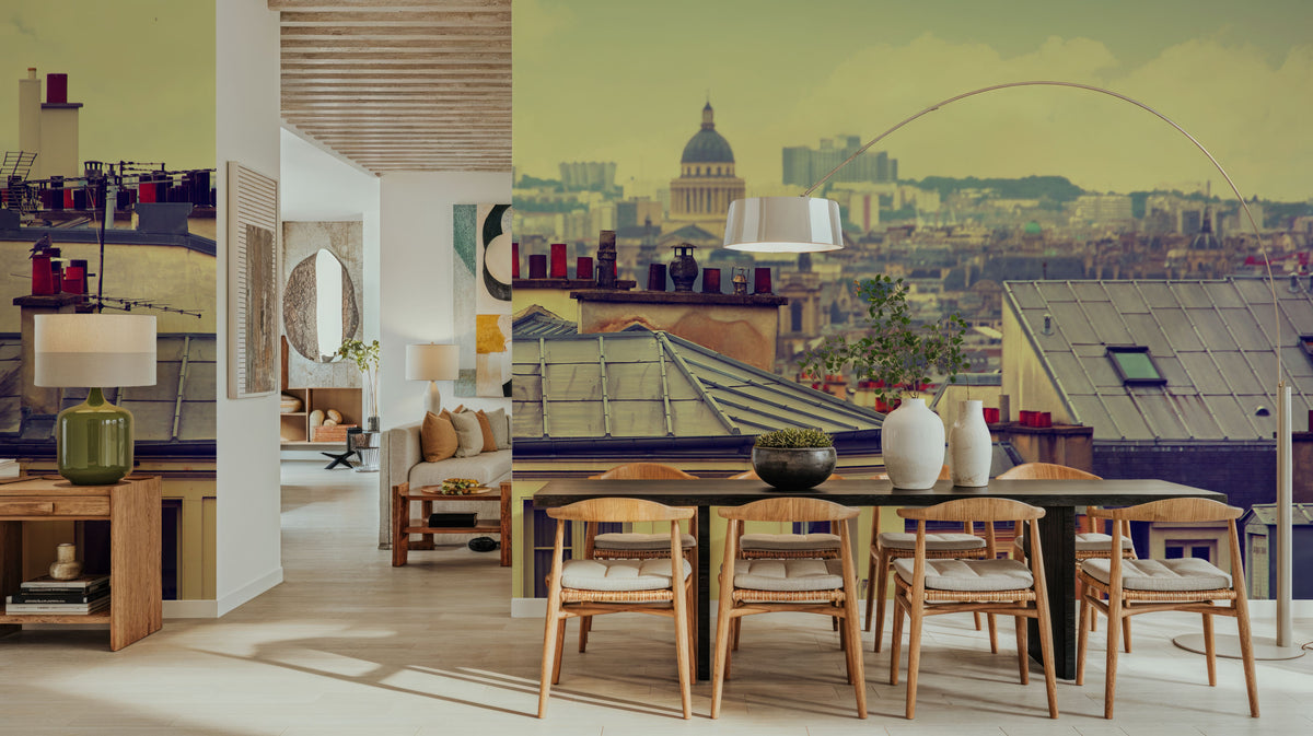 Vintage Rooftops Mural Wallpaper - room preview 03