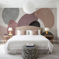 Lava Shapes, Rose Mural Wallpaper - room preview 03